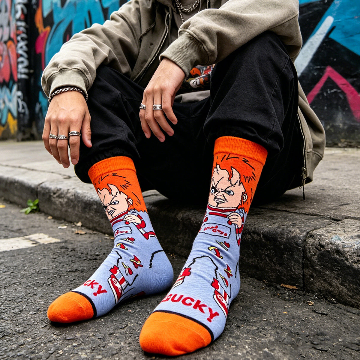 6Pairs/Pack 29.8USD FREE SHIPPING Cartoon Anime Socks Chuky Jason Joker Socks