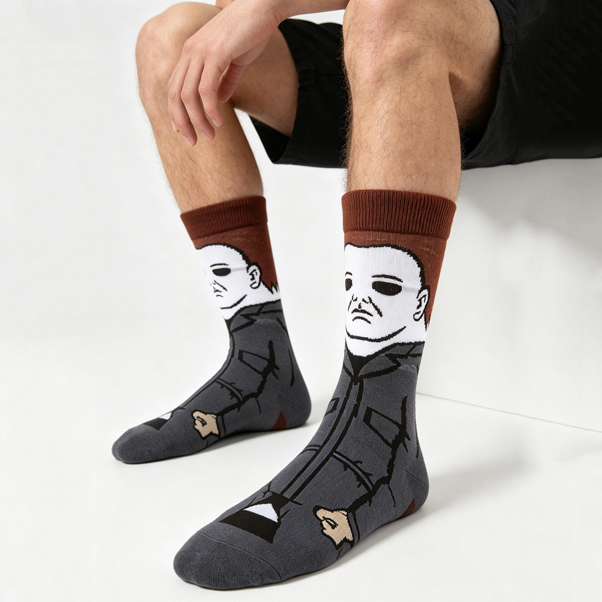 Michael Myers Cartoon Anime Socks