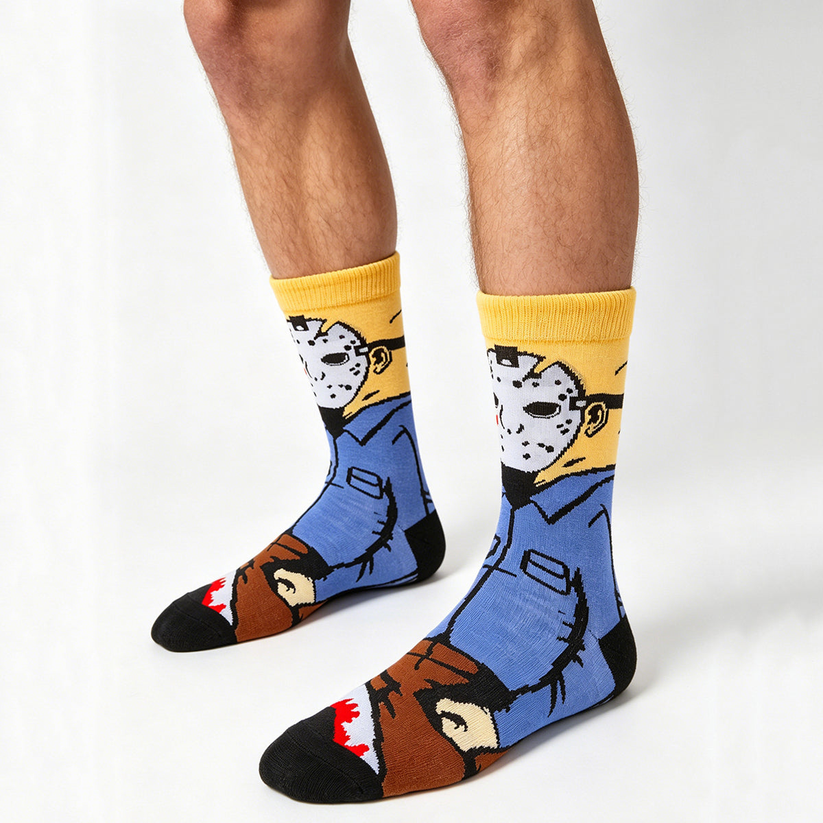 Friday 13 Jason Cartoon Anime Socks