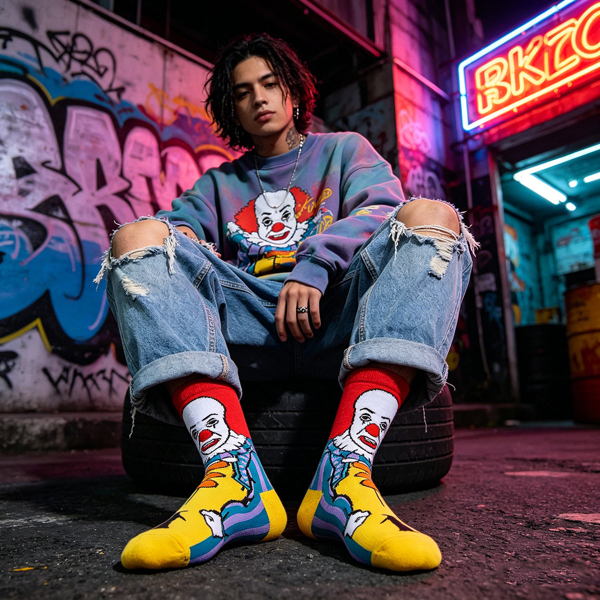 Chaussettes anime dessin animé Pennywise