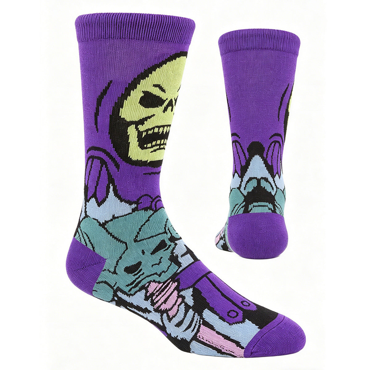 Calcetines de dibujos animados y anime de Skeletor