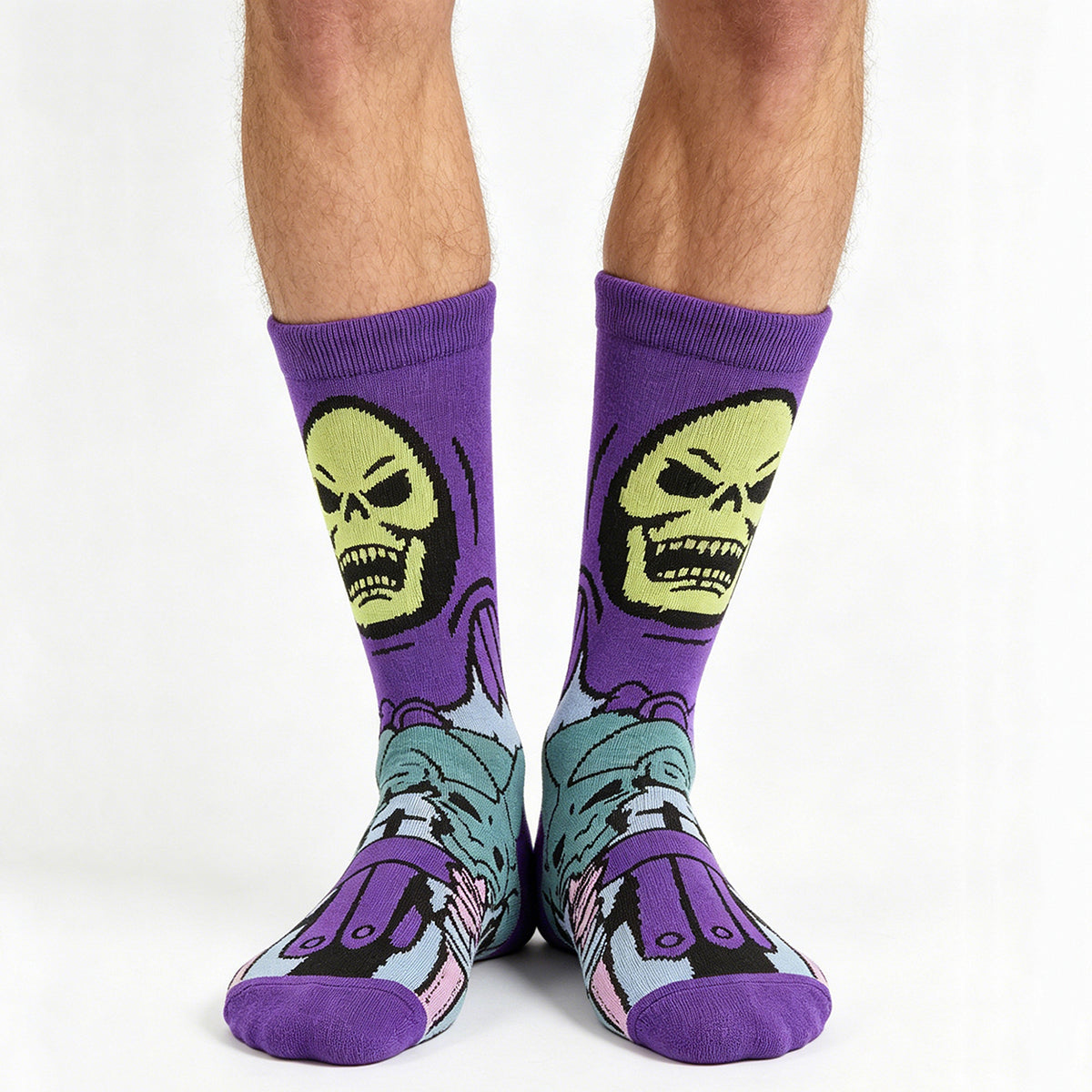 Calcetines de dibujos animados y anime de Skeletor