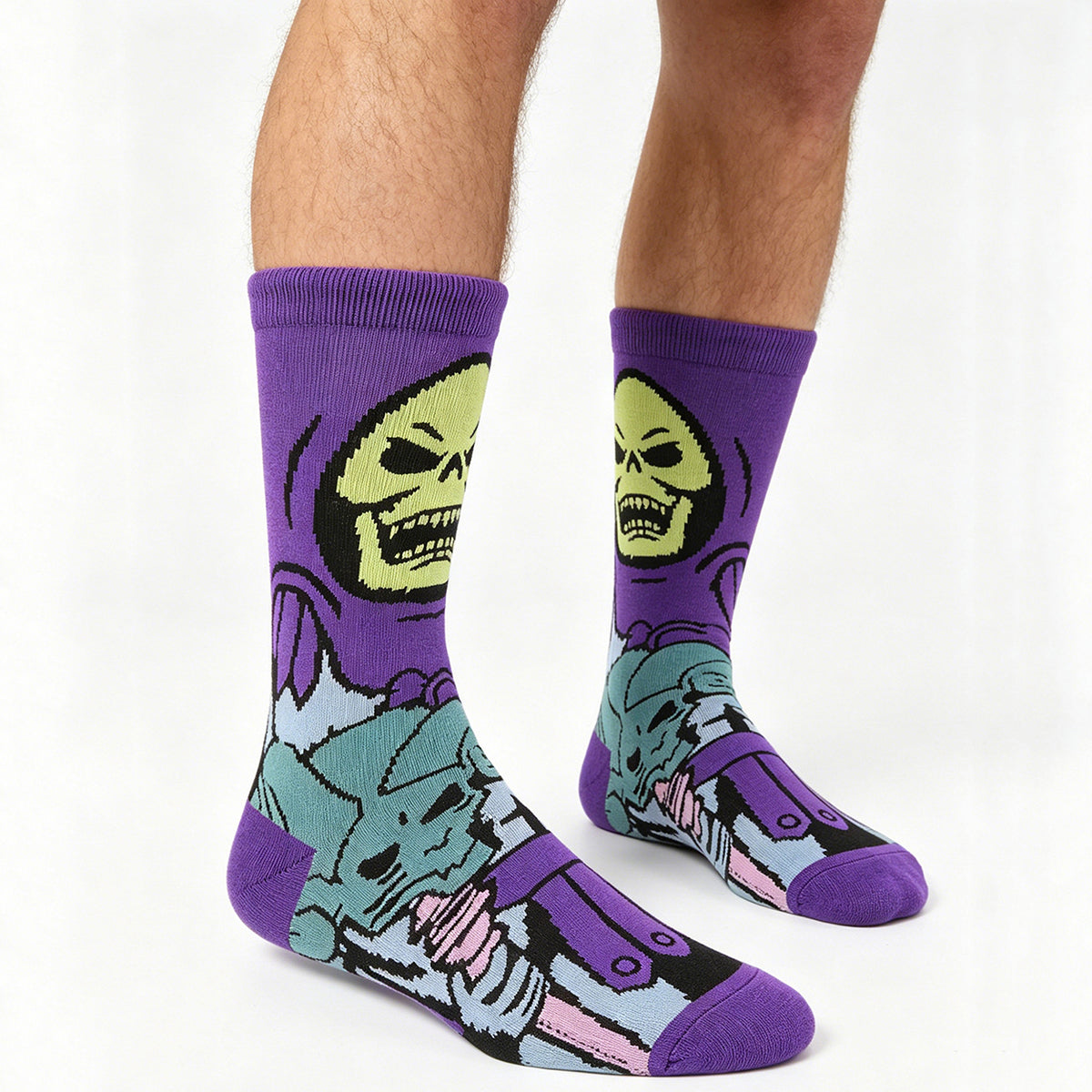 Calcetines de dibujos animados y anime de Skeletor