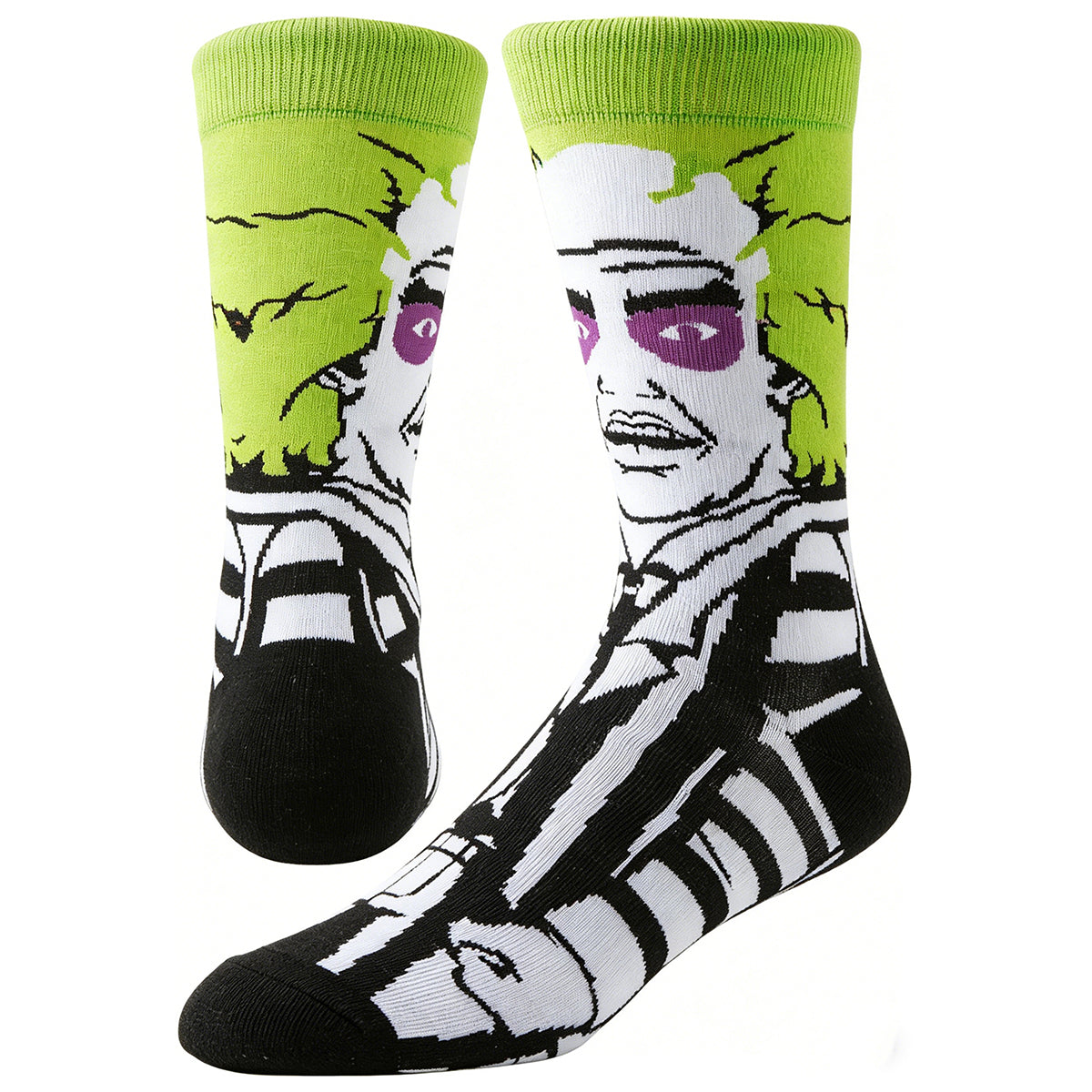 Beetlejuice Cartoon Anime Socks