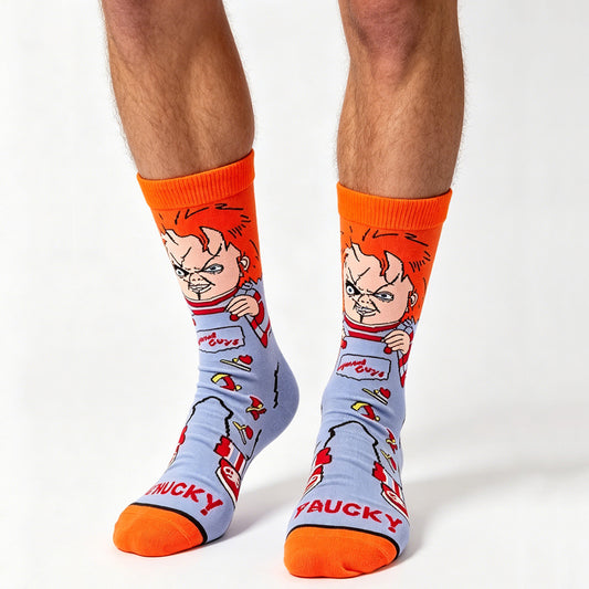Chucky Cartoon Anime Socks