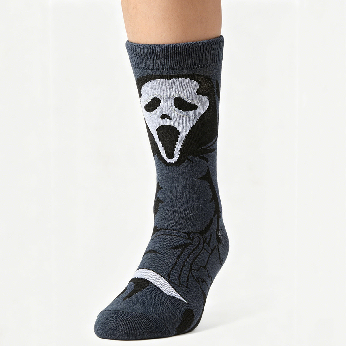Ghost Face Cartoon Anime Socks