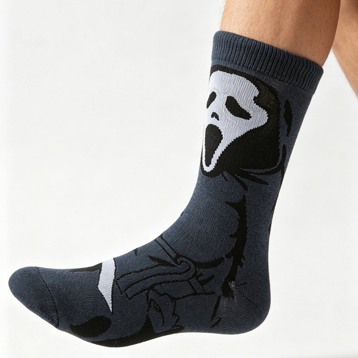 Ghost Face Cartoon Anime Socks