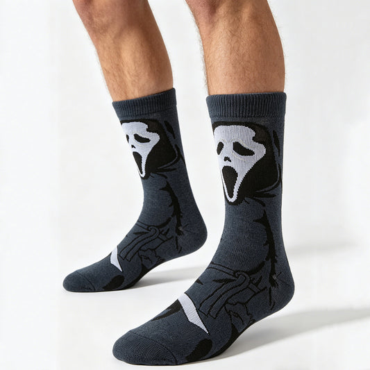 Ghost Face Cartoon Anime Socks