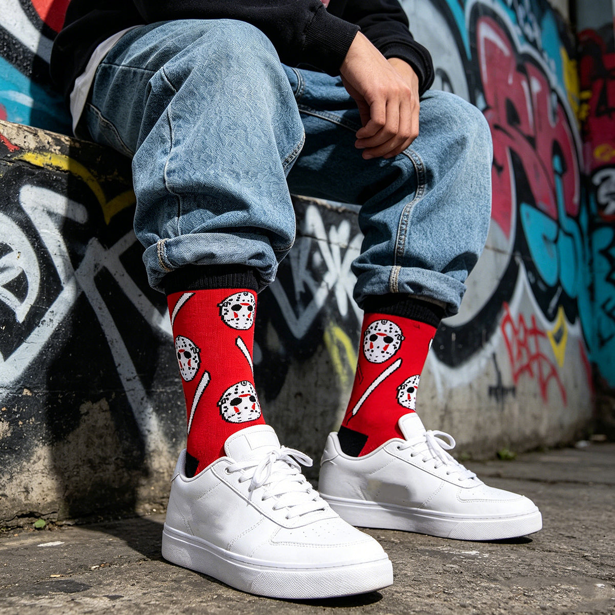 13 Friday Cartoon Anime Socks