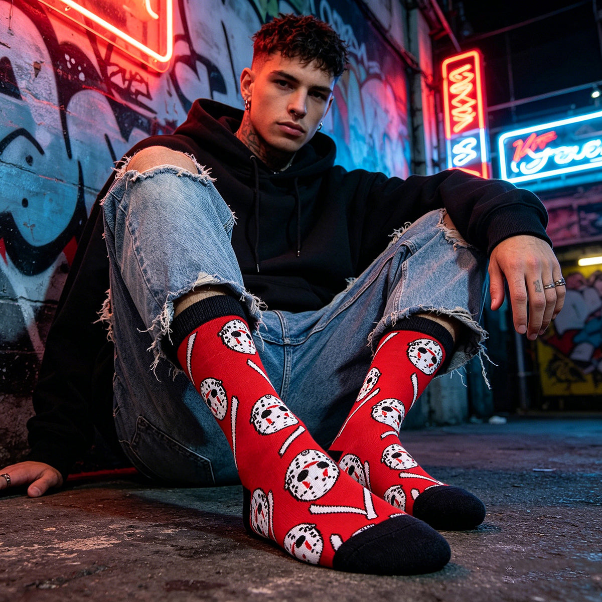 6Pairs/Pack 29.8USD FREE SHIPPING Cartoon Anime Socks Chucky Jason Joker Socks